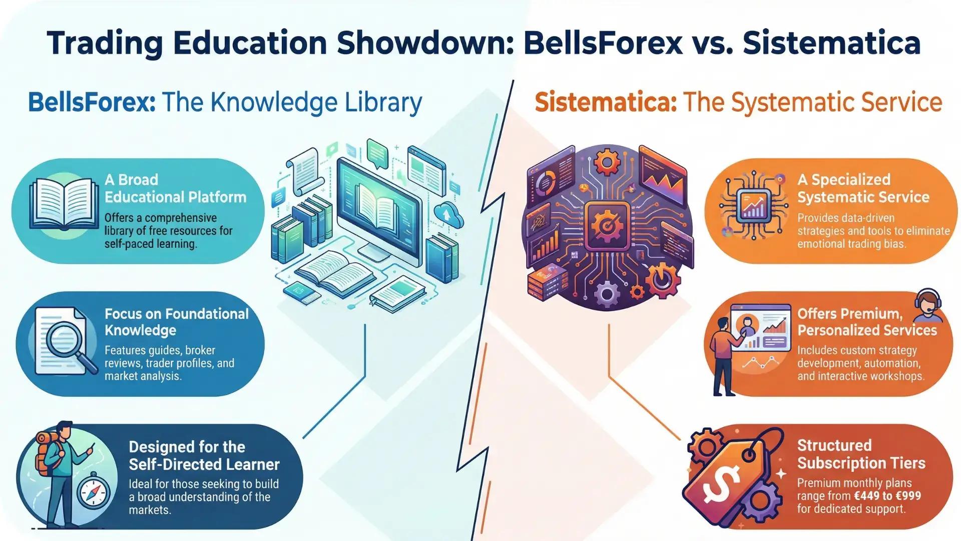 BellsForex vs Sistematica Comparison